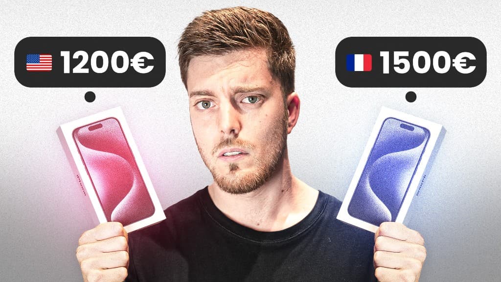 Miniature iPhone — prix US vs FR